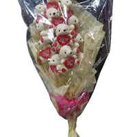 Boquet All White Teddy Bear